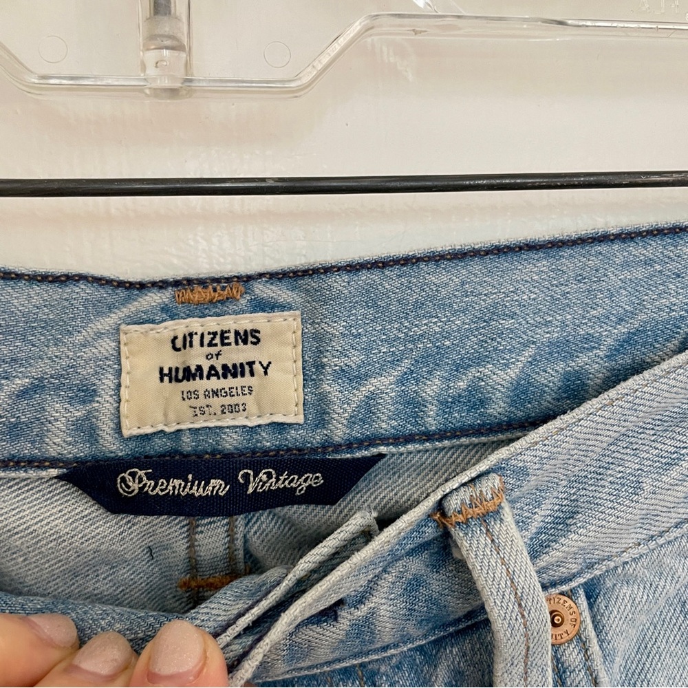 CITIZENS of HUMANITY Studded Emerson Slim Boyfriend Jeans Light,‎ Sz 24 - Picture 6 of 13